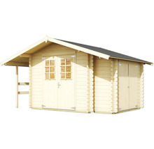 Holzgartenhaus mit Doppeltür und Vordach