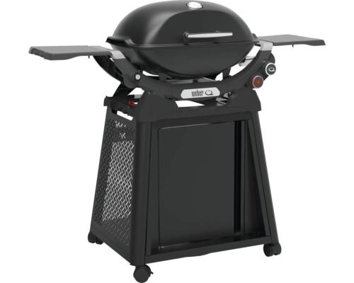 Weber Gasgrill mit Seitentischen und Unterschrank