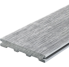 Handmuster zu Konsta WPC Terrassendiele Nativo Eiche hellgrau Usedwood Vollprofil beschichtet 3000 x 142 x 22,5 mm
