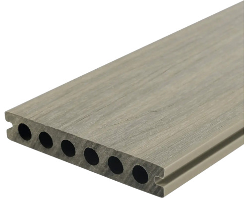 Handmuster zu Konsta WPC Terrassendiele Nativo Eiche Hohlkammerprofil 22,5x138 mm Hellgrau Handmuster zu Konsta WPC Terrassendiele Nativo Eiche Hohlkammerprofil 22,5x138 mm Hellgrau