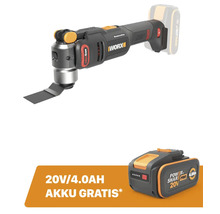 Worx Sonicrafter oszillierendes Multifunktionswerkzeug mit Akku