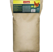 Mr. Corn Logo, Sack Bio Kükenstarter mit 10 Kilogramm Inhalt