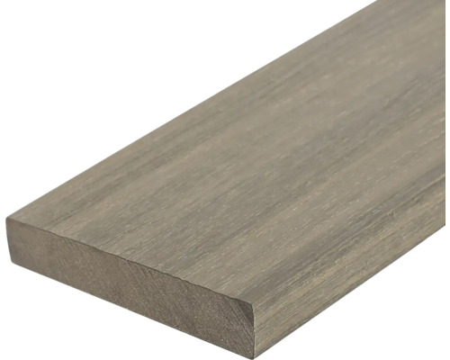 Handmuster zu Konsta WPC Terrassendiele Nativo Vollprofil beschichtet Randdiele 23x138x3000 mm Eiche hellgrau Handmuster zu Konsta WPC Terrassendiele Nativo Vollprofil beschichtet Randdiele 23x138x3000 mm Eiche hellgrau