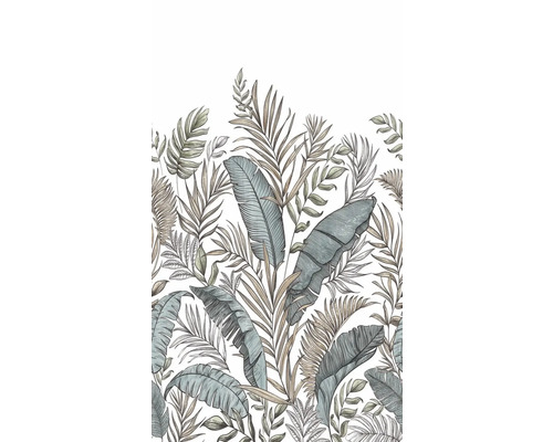 Fototapete Digitaldruck Vlies A73401 Calobra 3-tlg. 280 x 159 cm Illustration von tropischen Blättern