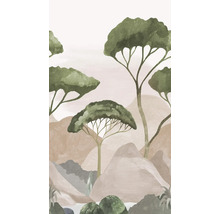 Illustration von Bäumen und Hügeln