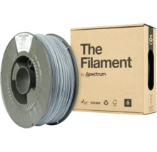 Eine Spule mit 3D-Druck Filament und zugehörige Verpackung.