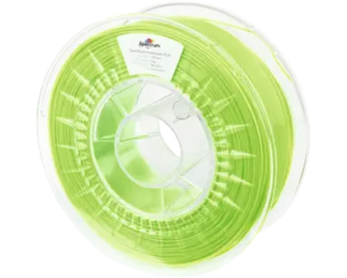 Filament PLA Premium Ø 1,75 mm grün fluoreszierend Spule mit 3D-Druck Filament aus PLA