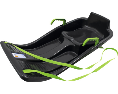 Kunststoffschlitten mit Zuggurt und Griffen