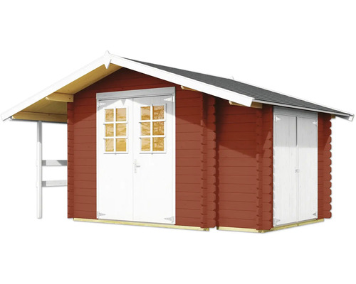 Gartenhaus mit Doppeltür und Vordach