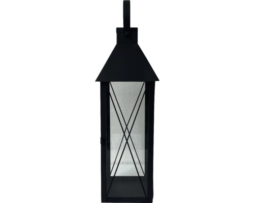 Laterne mit Griff und transparenten Scheiben