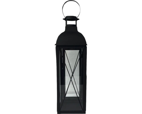 Schwarze Laterne mit Tragegriff für den Innen- und Außenbereich