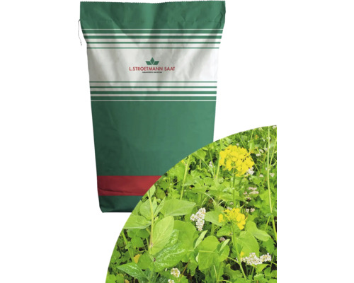 Wildackermischung 'Hegering Spezial' 10 kg / 5000 m² Sack Saatgutmischung für Gründüngung mit gelben Blüten
