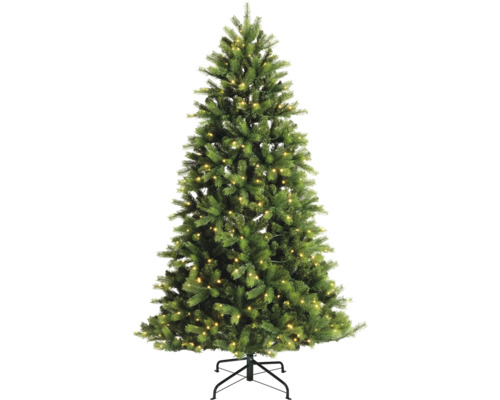 künstlicher LED Weihnachtsbaum Tannenbaum Everlands Ottowa Ø 112 cm H 180 cm außen Künstlicher Weihnachtsbaum mit Beleuchtung und Ständer