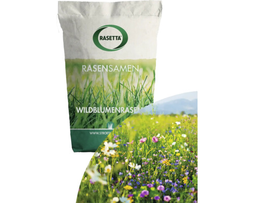 Rasensamenpackung mit Wildblumenrasen