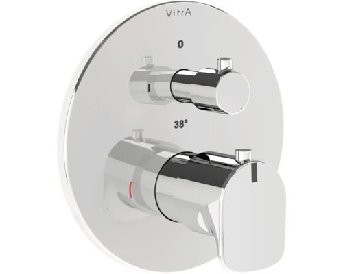 VitrA Unterputz Thermostat Dusche ROOT ROUND chrom ohne Unterputzgrundkörper A42695EXP VitrA Aufputz Duscharmatur