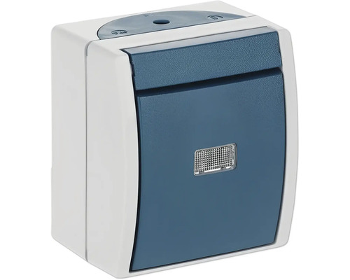 Busch-Jaeger 2621 W-53-206 Wipptaster / Einzeltaster IP44 Aufputz Ocean hellgrau/blaugrün Busch-Jaeger 2621 W-53-206 Wipptaster / Einzeltaster IP44 Aufputz Ocean hellgrau/blaugrün