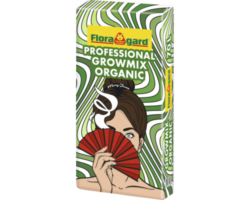 Growmix Organic Floragard 70 L, hochwertige, torfreduzierte Substrat Floragard Professional Growmix Organic, 70 Liter