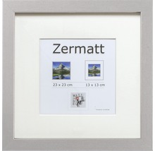 Bilderrahmen Zermatt mit Passepartout für Fotos in den Größen 23 mal 23 Zentimeter und 13 mal 13 Zentimeter