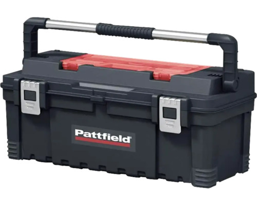 Werkzeugkasten aus Kunststoff mit Pattfield Logo