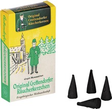 Original Crottendorfer Räucherkerzenpackung mit Räucherkerzen für weihnachtlichen Duft