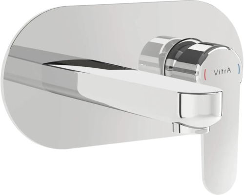 VitrA Waschtischarmatur Unterputz ROOT ROUND chrom ohne Unterputzgrundkörper A42721EXP Vitra Waschtischarmatur zur Wandmontage