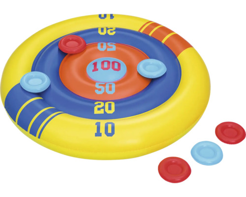 Aufblasbare Dartscheibe mit Wurfscheiben für den Pool