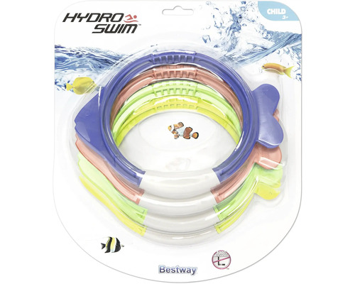 Hydro Swim Tauchringe im Fischdesign, Badespielzeug für Kinder