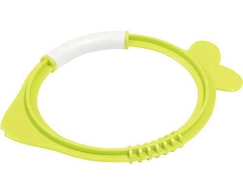 Beißring aus Kunststoff mit verschiedenen Texturen
