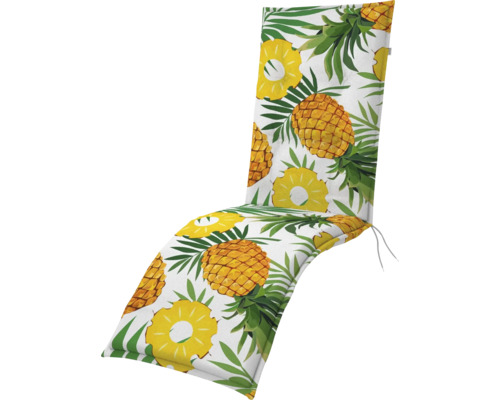 Auflage für Gartenliegen mit Ananas-Motiv