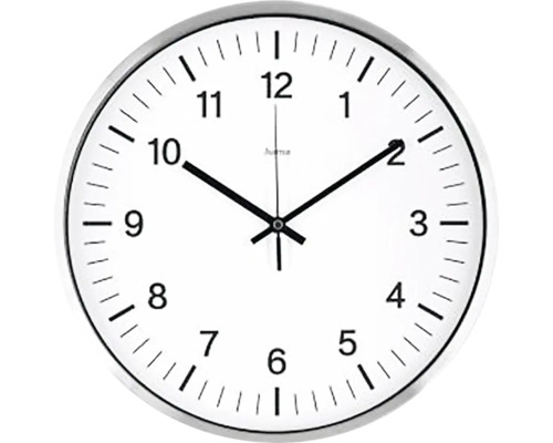 Funkwanduhr Analog Java silber Ø 35 cm