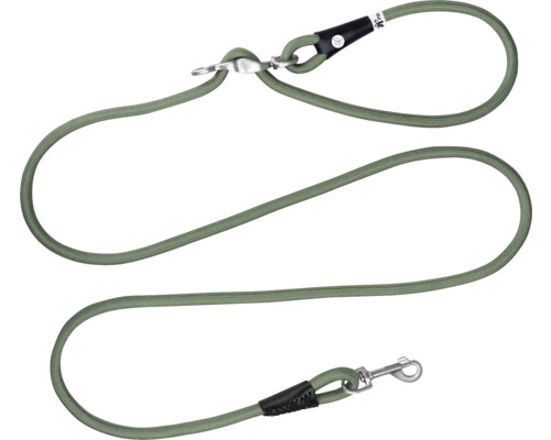 Grüne Hundeleine aus Seil mit Karabinerhaken