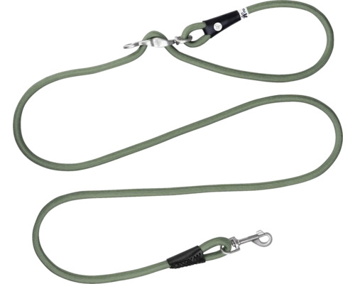 Grüne Hundeleine aus Seil mit Karabinerhaken