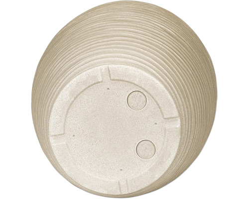 Unterseite eines strukturierten Pflanzgefäßes