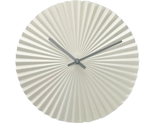 Wanduhr Analog Barbados Fächeroptik geräuschlos grau grün Ø 30 cm
