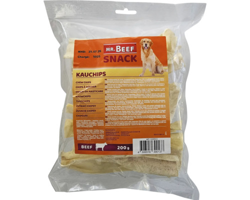Hundesnack Mr. Beef Kauchips 200 g Kauartikel