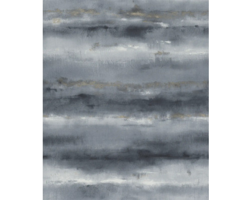 Vliestapete 481662 Florentine 4 Aquarell Glitzer blau Horizontale Streifen Tapete mit abstraktem Muster