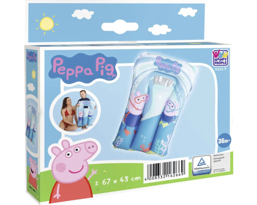 Peppa Pig Schwimmflügel, Größe circa 67 x 43 cm, geeignet ab 36 Monaten