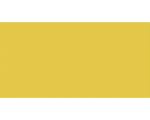 Steingut Wandfliese 19,8 x 39,8 cm gelb matt Einfarbiger Hintergrund