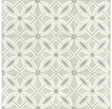 Muster aus Keramikfliesen mit floralen Motiven