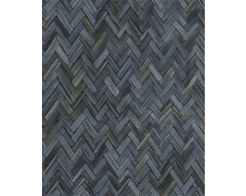 Vliestapete 410389 Beachhouse Geflecht blau Tapete mit Flechtmuster