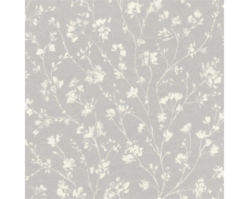 Vliestapete 463828 Country Charme Zweige grau Tapete mit floralem Muster für die Wandgestaltung