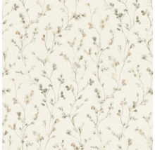 Tapete mit floralem Muster auf hellem Hintergrund