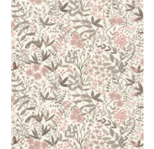 Tapete mit Blumenmuster und Blättern