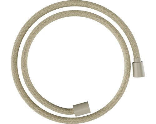 hansgrohe Textilbrauseschlauch Designflex 125 cm x 1/2 Zoll sand (recycelt) 28221210 Brauseschlauch mit Textilummantelung