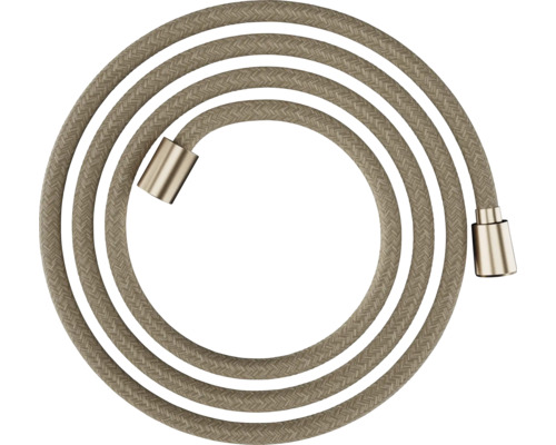 hansgrohe Textilbrauseschlauch Designflex 200 cm x 1/2 Zoll bushed bronze 28230140 Brauseschlauch mit Textilummantelung, aufgerollt dargestellt