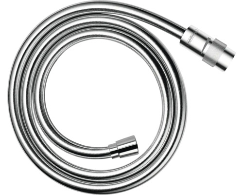 hansgrohe Brauseschlauch Isiflex Kunststoff 125 cm x 1/2 Zoll chrom 28249000 Brauseschlauch aus Metall, gewickelt