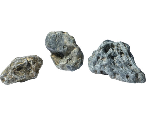 Drei poröse Lavasteine für Aquarien