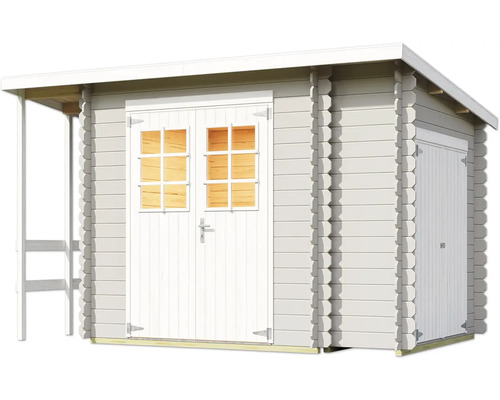 Gartenhaus aus Holz mit Doppeltür und Fenster