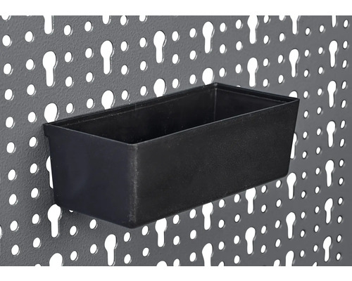 Lagerbox an einer Lochwand