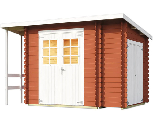 Holzgartenhaus mit Doppeltür und Fenster